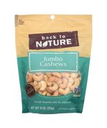BestBy08/25 Back to Nature Sea Salt Roasted Jumbo Cashews Nuts 9oz, 9 Pack - €18,77 EUR