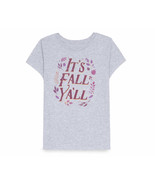 NEW Womens &quot;It&#39;s Fall Y&#39;all&quot; Graphic Tee sz S or L ladies t-shirt gray s... - £7.82 GBP