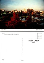 One(1) Oregon Salem City Hall and Downtown Autumn Fall Leaves Trees VTG Postcard - £7.51 GBP