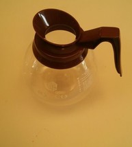 001B Vintage Sysco Glass Coffee Pot Brown Handle Restaurant Style  - £27.51 GBP