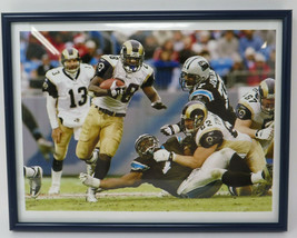 Kurt Warner Marshall Faulk St. Louis Rams Play Photo Vintage 2001 Metal ... - $15.15