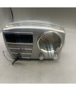 Working Timex Alarm Clock Radio T247S Black Silver Retro Tested Working - $18.11 CAD