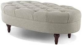 Jennifer Taylor Home Petra Oval Accent Bench, Taupe - £182.50 GBP