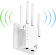 1200Mbps WiFi Extenders Signal Booster for Home WiFi Extender Cover Up to 12880  - £92.77 GBP