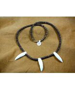 (#G159-901) THREE 1-3/8" GATOR American Alligator T**th dentition bead N... - €25,22 EUR