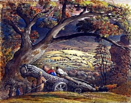 Art The Timber Wain by Samuel Palmer. Life Oil Painting Giclee Print Canvas - $8.59+