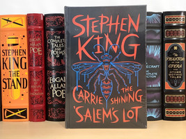 3 Novels by Stephen King - Carrie, The Shining, Salem&#39;s Lot - Leatherbound - £41.87 GBP