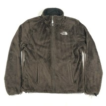 The North Face Fleece Jacket Coat Womens S Brown Monkey Man Fuzzy Deep Pile - $28.04