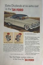 Extra Dividends At No Extra Cost In The ‘54 1954 Ford Vintage Print Ad - £6.15 GBP