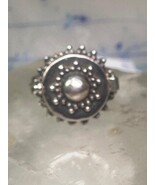 Poison Ring size 6 boho beaded sterling silver girls women - $1,230.75 MXN