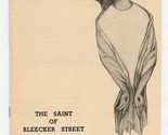 Playbill Gian Carlo Menotti&#39;s Saint of Bleecker Street Opening Night 1954  - £22.22 GBP