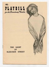 Playbill Gian Carlo Menotti&#39;s Saint of Bleecker Street Opening Night 1954  - £22.15 GBP