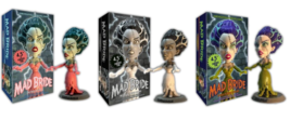 Retro A Go Go Mad Bride of Frankenstein Pack of 3 Tiny Terror Figures New! - $56.99