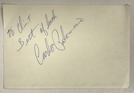 Carlos Palomino Signed Autographed 4x6 Index Card - Boxing Champ - £11.75 GBP