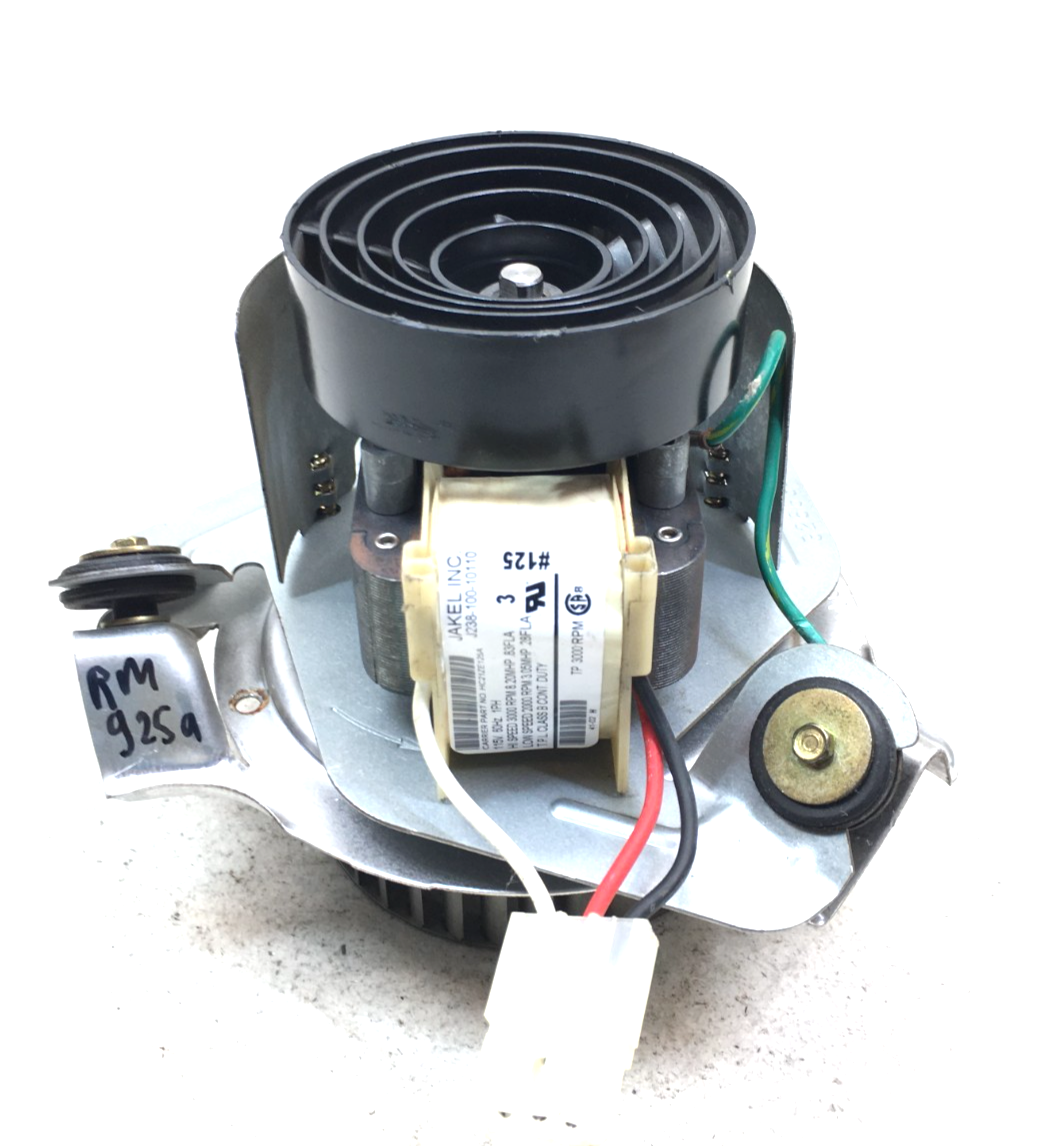 JAKEL J238-100-10110 Draft Inducer Blower Motor HC21ZE125A refurb. used ... - $169.00