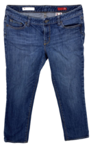 Express Jeans Women’s Size 12 Denim X2 Pants Slim W10 Low Rise Ankle Length - £11.79 GBP
