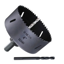 4 Hss Bi Metal Hole Saw Cutter For Wood Drywall Plastic Aluminum Mild St... - $28.99