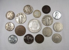 Old Vintage US Coin &amp; Silver Lot 1860&#39;s-Early 1900&#39;s BCL1 - £70.43 GBP