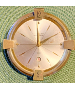 Vintage Sheffield Brass Calendar Alarm Table Clock Switzerland [e-01] - $459.96 MXN