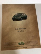 1999 Toyota Prius Vintage Print Ad Advertisement pa14 - £5.44 GBP