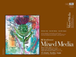 Strathmore 400 Series Mixed Media Pad, 18&quot;X24&quot;, White, 15 Sheets - £34.31 GBP