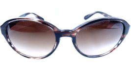 Giorgio Armani Vintage 54-20-140 Havana Round Oversized Women&#39;s Sunglasses Italy - £97.14 GBP