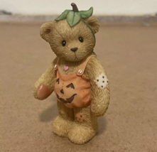 Cherished Teddies 798835 Adelaide Pumpkin Bear Figurine 2000 Halloween Retired - £5.75 GBP