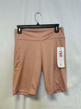 YMI Performance Biker Short With Pockets Cheetah Pink Size XL - $20.66