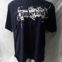 Timberland Mens XL Crew Neck Paint Splash GraphicShort Sleeve T Shirt Navy - $15.83