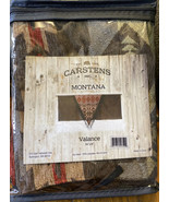 Carstens, Inc MONTANA Valance 54x18  Southwestern Fringe Brown - £19.99 GBP