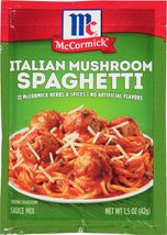 McCormick Italian Mushroom Spaghetti Sauce Mix, 1.5 oz - $4.95