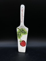 Pier 1 Ceramic Cake Serving Knife Strawberry Vintage - $24.74