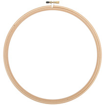 Frank A. Edmunds Wood Embroidery Hoop W/Round Edges 10&quot;-Natural - £19.17 GBP