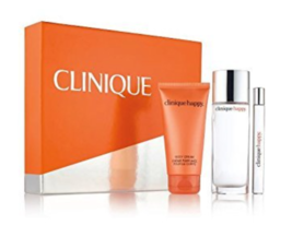 Clinique 3 Pc. Perfectly Happy Gift Set 3 Piece New in Box - £51.34 GBP
