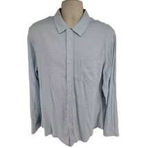 Rails Wyatt Oxford Mens Shirt Size L Long Sleeve Button Up Light Blue Cotton - £44.32 GBP