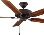 Farmington 52 in Indoor Oil-Rubbed Bronze Ceiling Fan with Reversible Bl... - $68.21