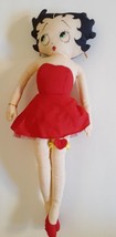 Betty Boop Plush Doll Play-By-Play Toys Red Dress Heart Garter 13&quot; - £19.18 GBP