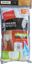 Hanes Tagless ComfortSoft Underwear Briefs Size M 32-34&quot; Full Rise 3 Pk ... - £10.88 GBP
