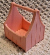 Playskool Dollhouse Plastic Pink Caddy /Tool Box Rare Dollhouse accessories F/S - £8.70 GBP