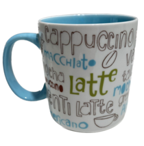 Latte 2007 Starbucks  Coffee Mug Blue Handle 16 ounce Cappuccino Mocha M... - £11.67 GBP