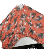 GOA JAPNA Beachwear dress womens medium orange Floral Boho Vacation Sun ... - $12.26