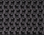 Cotton Dogs Animals Types Poodles Silhouette Fabric Print by the Yard D7... - €11,17 EUR