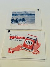 Hawaii CH sugar packet 1960s ephemera advertising C and H Diamond Head Tiki 2 HI - £11.86 GBP