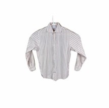 Banana Republic Mens Striped LS Button Down Shirt Size M 15-15.5 100% Co... - $11.96