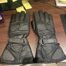 Men Motorcycle Leather Gloves Gauntlet Size Large - $10.92