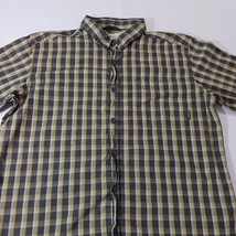 Columbia AM8022 Shirt Men's L Yellow & Gray Pocket Button Down Long Sleeve Shirt image 8