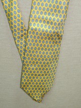 346 Brooks Brothers US Neck Tie/Necktie Silk yellow blue paisley 60&quot;x3.25&quot; - £10.78 GBP