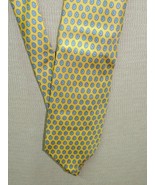 346 Brooks Brothers US Neck Tie/Necktie Silk yellow blue paisley 60&quot;x3.25&quot; - £10.78 GBP