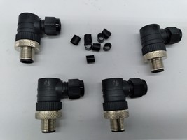 NEW Lumberg M12 Connector Plug 5-Pin Angled Lot of 4 - $119.00