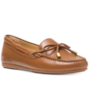 NEW MICHAEL KORS BROWN LEATHER  COMFORT LOAFERS MOCCASIN SIZE 8.5 M $129 - $97.19